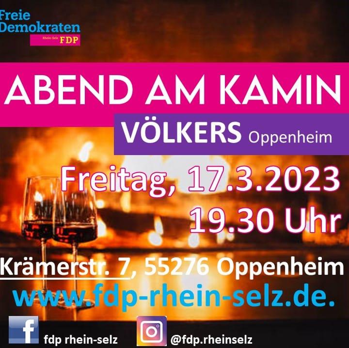 Kamin Abend FDP Rhein-Selz in Oppenheim